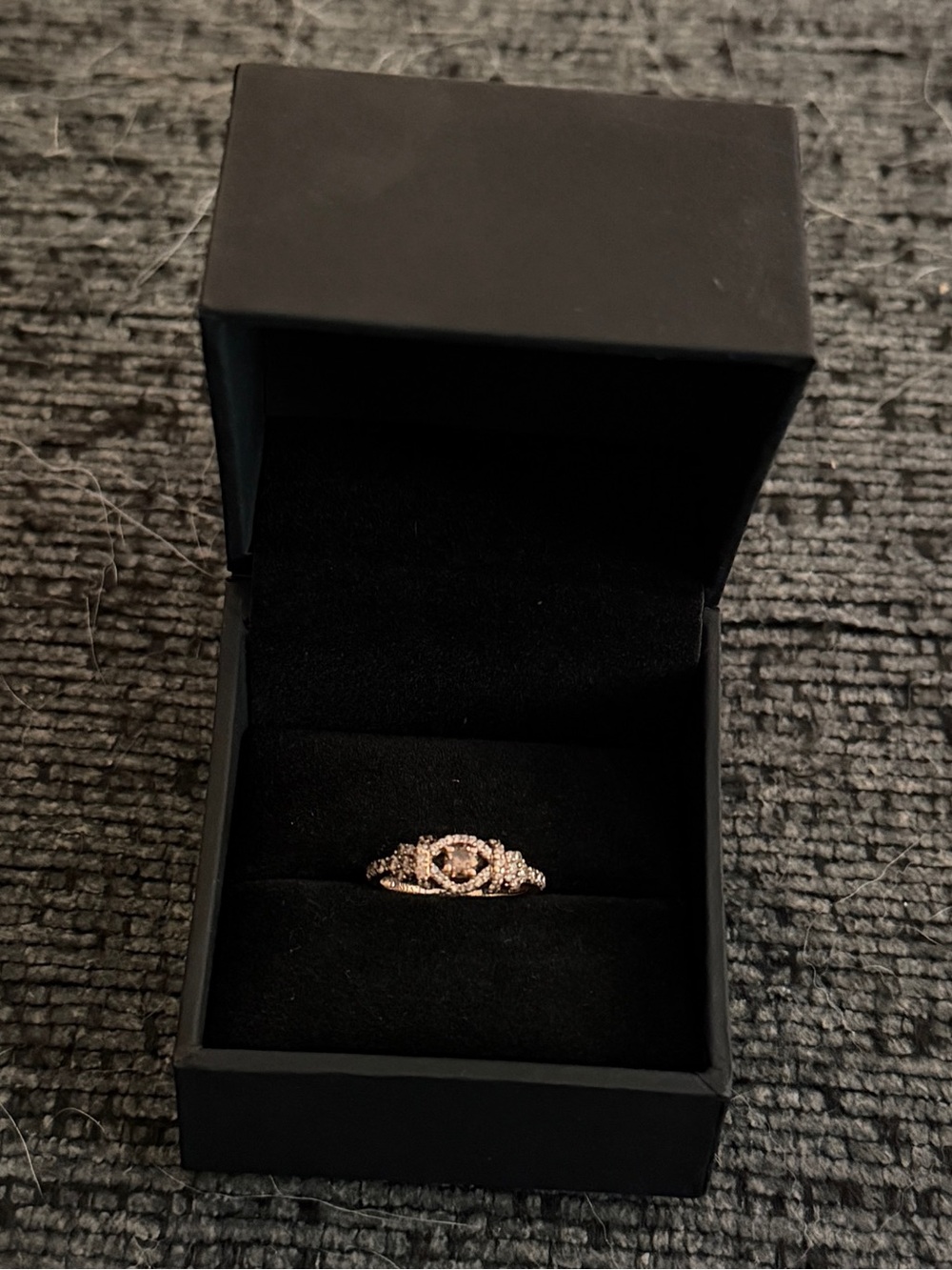 Le Vian 14K Rose Gold Chocolate Natural Diamond G/VS Ring Sz7 - Picture 6 of 15